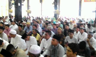 Masyarakat Padati Masjid Raya Kampung Baru Untuk Laksanakan Sholat ID