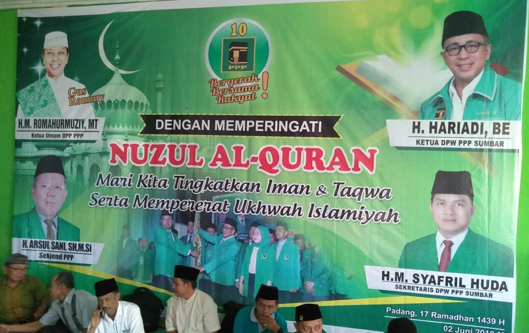 DPW PPP Sumbar Peringati Nuzulul Qur’an Bersama Anak Panti Asuhan