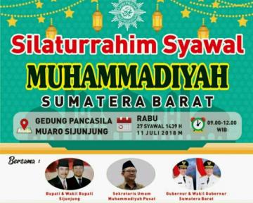 Ribuan Kader Muhammadiyah Diprediksi Hadiri Silaturahim Syawal 1439 H di Muaro Sijunjung