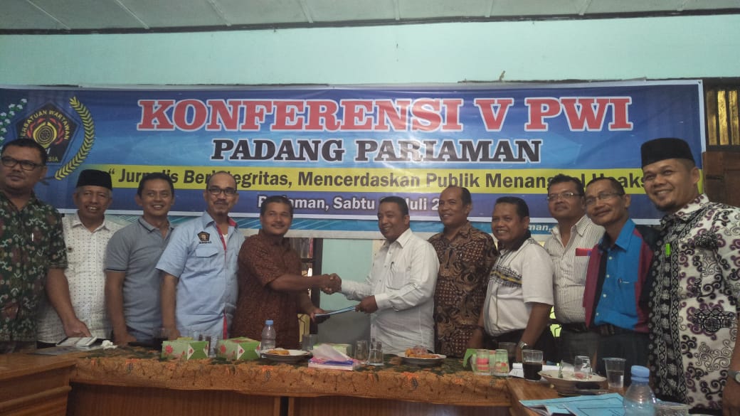 A. Damanhuri Pimpin PWI Padang Pariaman dan Kota Pariaman Periode 2018-2021