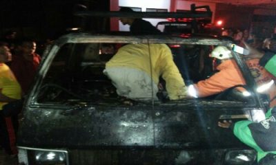 Diduga Korsleting Listrik, Mobil L300 Hangus Terbakar di Bukittinggi