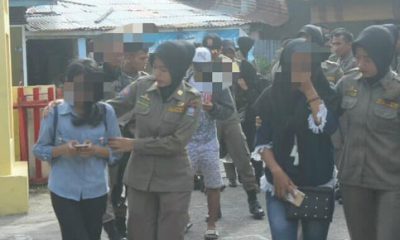 Diduga Mesum, 4 Pasang Muda-mudi Digaruk Satpol PP di Pantai Air Manis Padang