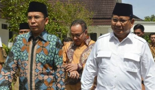 TGB Merapat ke Kubu Jokowi, Ini Tanggapan Prabowo