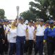 Bersama Gubernur, Kasrem 031/Wira Bima Turut Melepas Api Obor Asian Games 2018 Menuju Padang