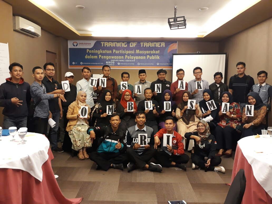 Ombudsman Sumatera Barat Perkuat Partisipasi Jejaringan dalam Pengawasan Pelayanan publik.