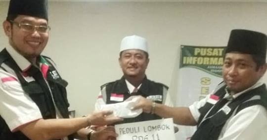 Catatan Tuanku Amiruddin dari Makkah (23):CJH Kota Padang Galang Dana Korban Gempa NTB