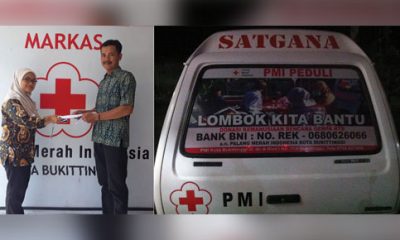 PMI Bukittinggi Galang Donasi untuk Lombok