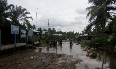 Proyek Jalan PT. Prana Properti Indonesia Dihantam Banjir
