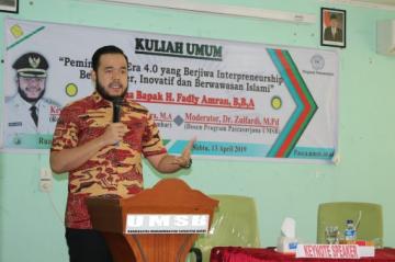 Dengan Tema Pemimpin Era 4.0, Walikota Padang Panjang Jadi Narasumber di Pascasarjana UMSB