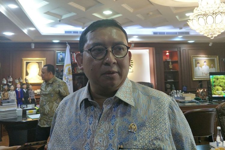 Wakil Ketua DPR Fadli Zon di Kompleks Parlemen Senayan, Jakarta
