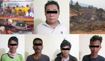 Kedapatan Bakar Hutan Konservasi di Kabupaten Solok, Lima Orang Ini Diciduk Polisi