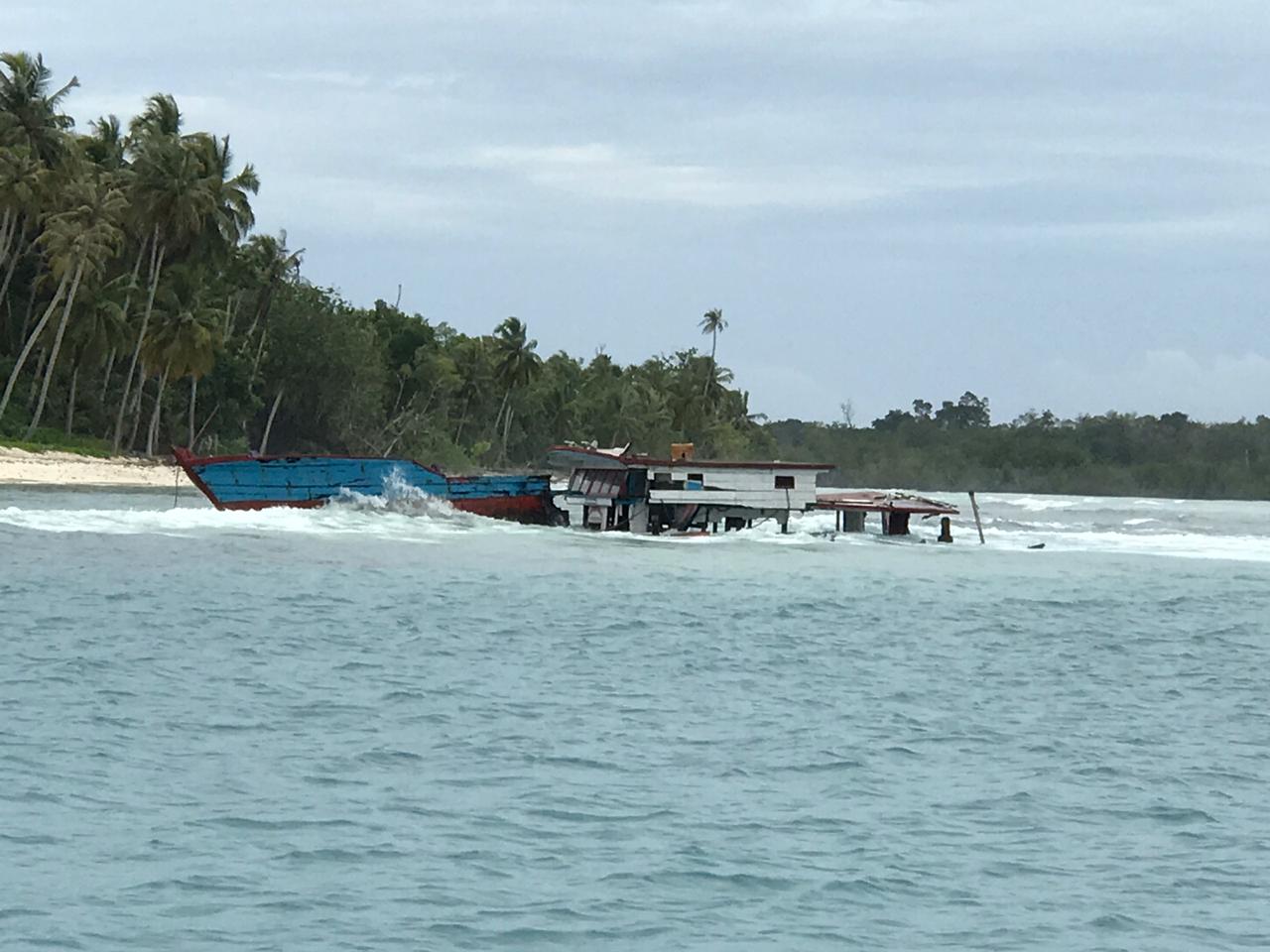 Dihantam Badai, Kapal Kargo KM Pono Indah Tenggelam di Perairan Pulau Dua Mata Mentawai