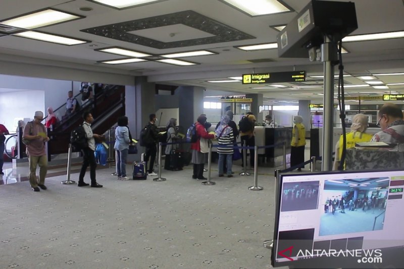 Ministry of Health checks body temperature detection equipment at Minangkabau Airport to anticipate Corona virus