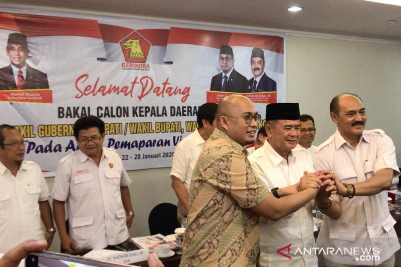 Tujuh bakal calon gubernur paparkan gagasan kepada Gerindra Sumbar, Mulyadi tak datang