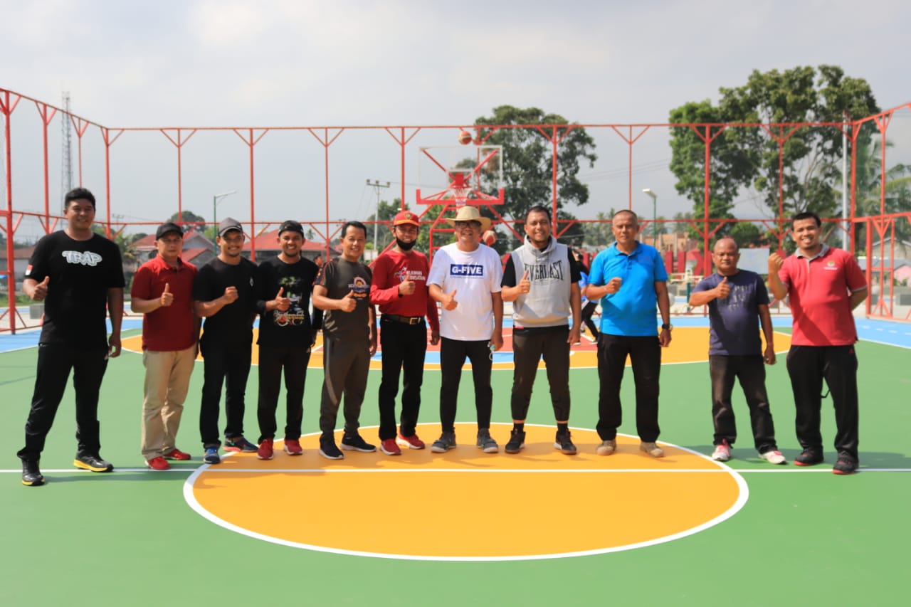 Bersama Tim Basket Eksekutif Kota Payakumbuh, Walikota ujicoba Lapangan baru – Beritasumbar.com