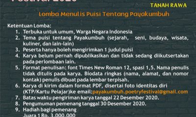 Lomba Cipta Puisi Payakumbuh Poetry Festival 2020 – Beritasumbar.com