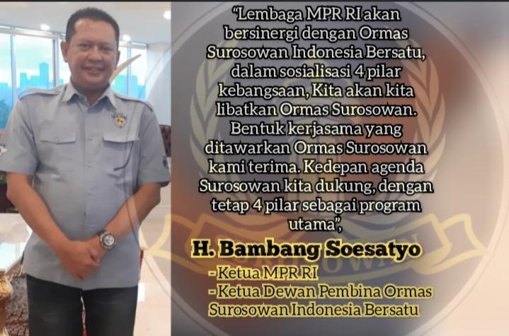 Ketua MPR RI Apresiasi, Ormas Surosowan Indonesia Bersatu, yang Peduli Adat dan Budaya Nusantara – Beritasumbar.com