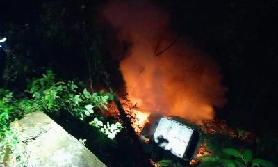Mobil Damp Truk Terbakar Usai Terjun Kejurang Di Kelok Sembilan – Beritasumbar.com