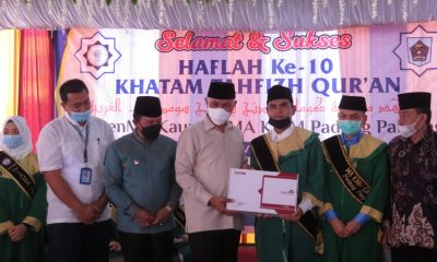 Gubernur Sumatra Barat Serahkan Sertifikat Hafiz Qur'an Kepada Santri PontrenMu Kauman – Beritasumbar.com