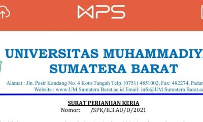 Terkait Akad Kontrak Kerja Di Universitas Muhammadiyah Sumbar, Komunitas Amar Ma’ruf Nahi Mungkar Layangkan Petisi – Beritasumbar.com